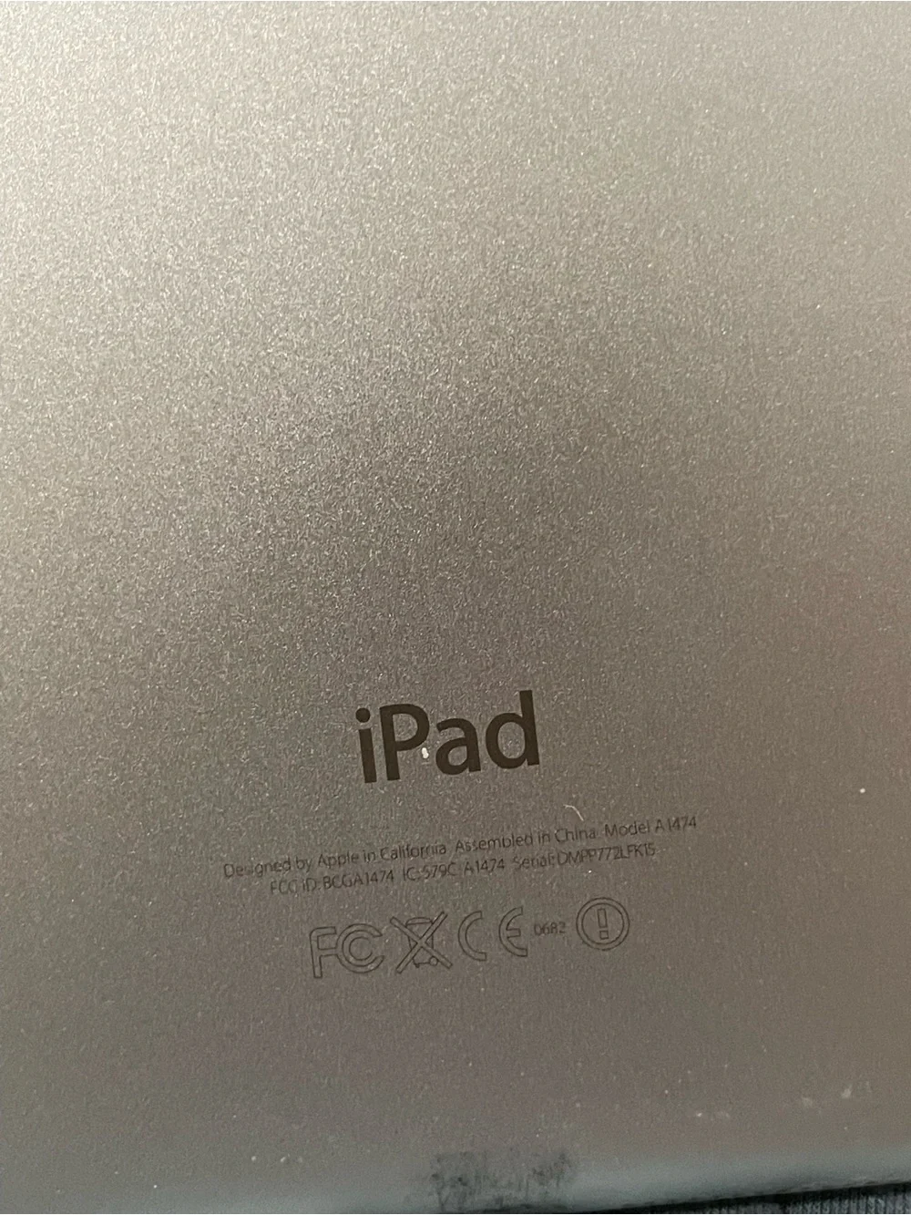 Apple iPad White Front Tablet with Home Button